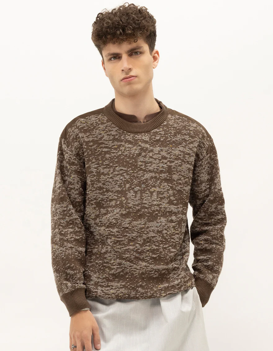 JJ-SWT-0057-FULL SLEEVE CREW SWEATER